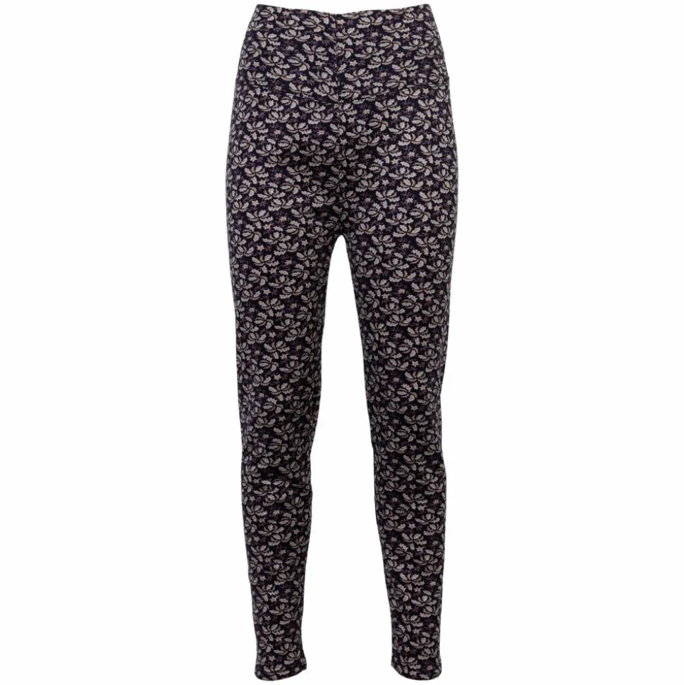 Anyway Dame Termoleggings m. fleece - Navy med blade
