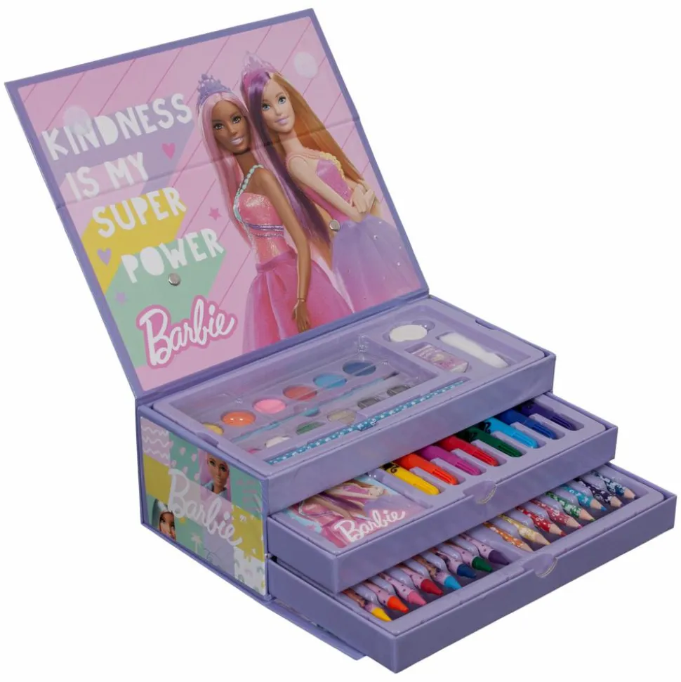 Barbie Børne Farvekasse - Barbie