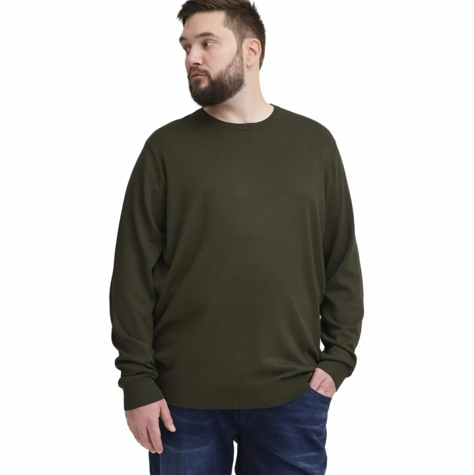 Blend Herre Striktrøje Plus Size - Forest Night