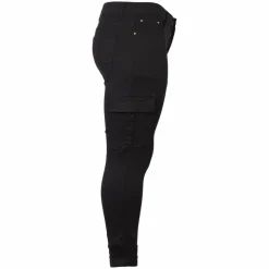 BS Jeans Dame Cargobukser Plus Size - Sort