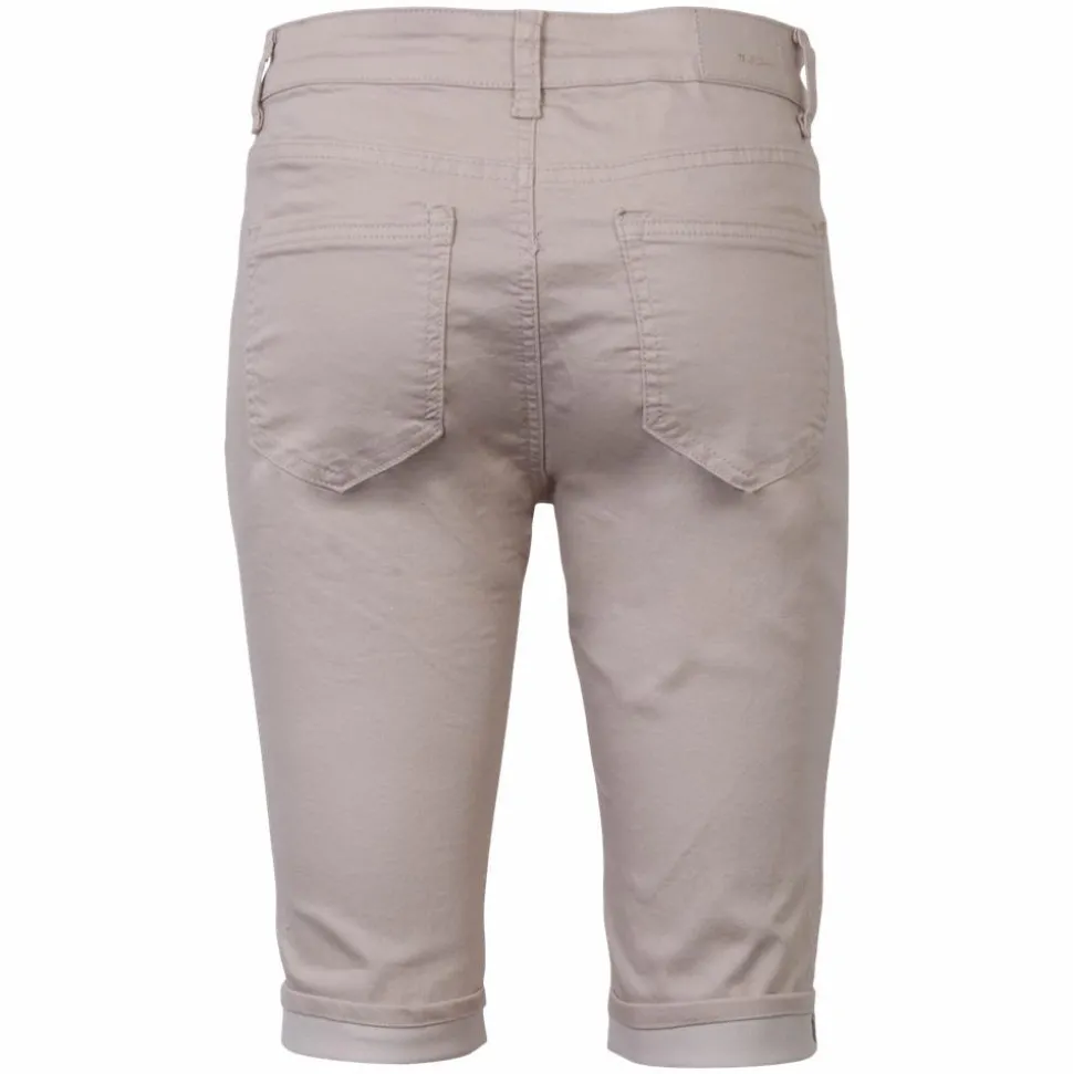 BS Jeans Dame Shorts - Beige