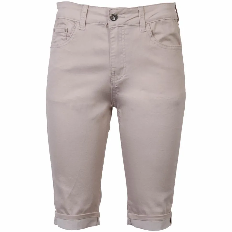 BS Jeans Dame Shorts - Beige