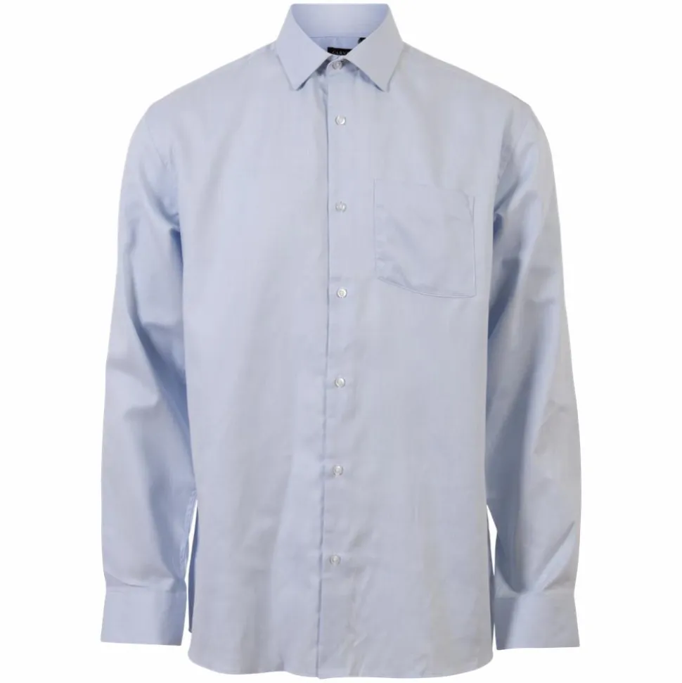 Carnét Oak Herre Skjorte - Medium Blue Structure