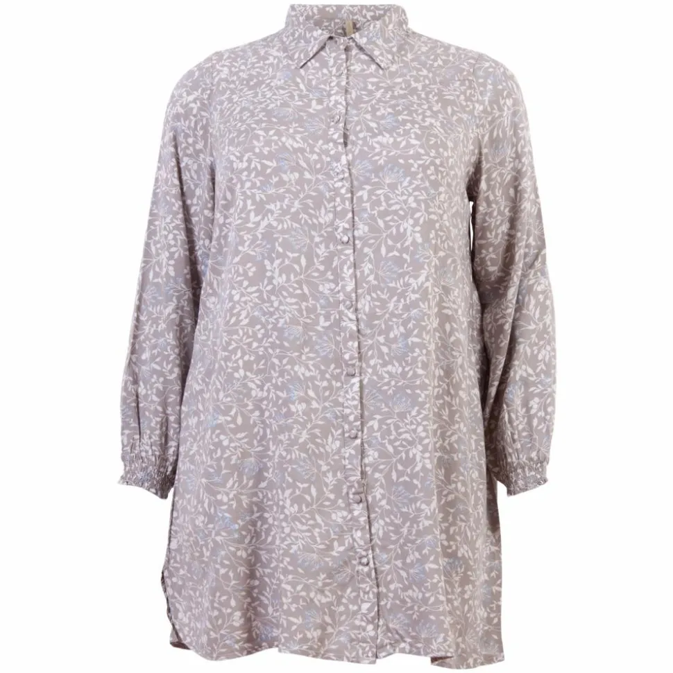 Cassiopeia Ivinne Dame Tunika Plus Size - Sand