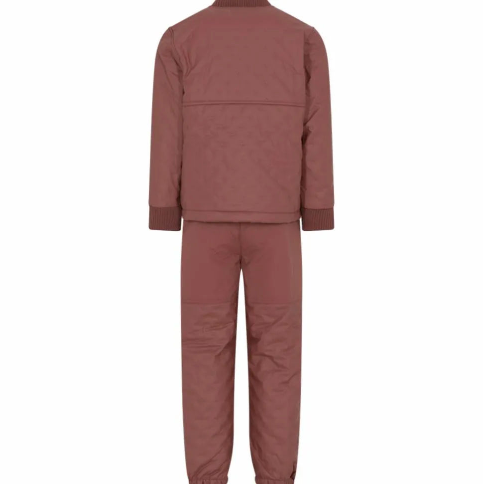 CeLaVi Børne Termosæt m. fleece - Mahogany