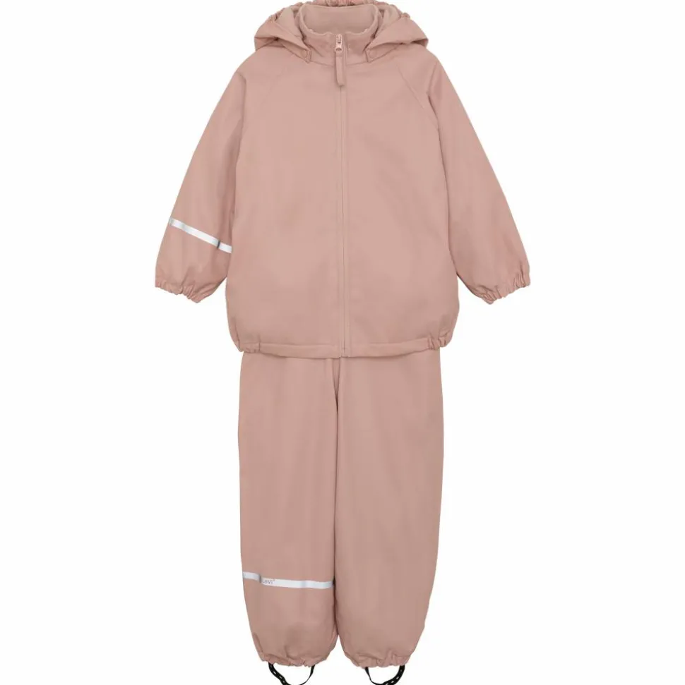 CeLaVi Pige Regnsæt m. fleece - Misty Rose