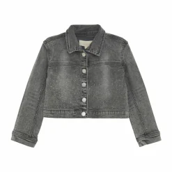 Creamie Pige Denimjakke - Light Grey Denim