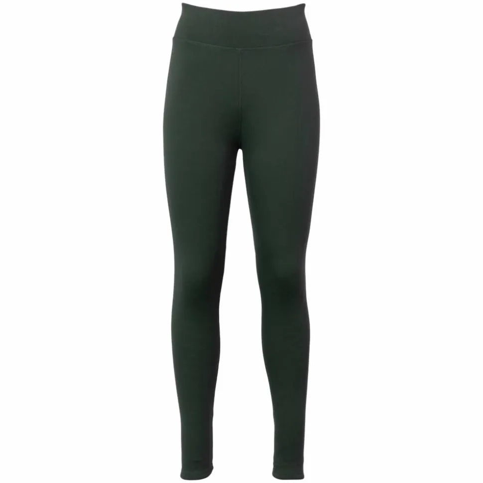 Dame Termoleggings m. for - Grøn