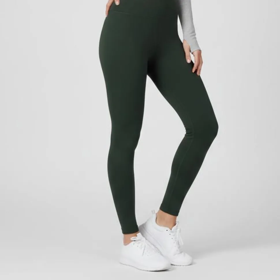 Dame Termoleggings m. for - Grøn
