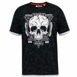 D555 Darrren Herre T-shirt Plus Size - Black Reno