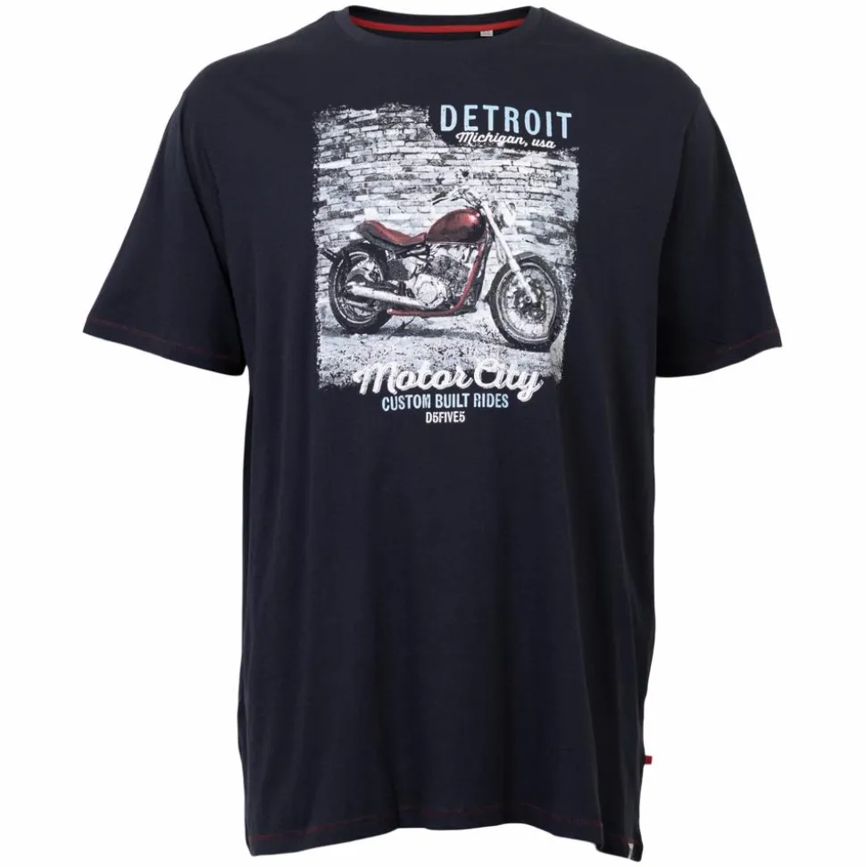 D555 Herre T-shirt - Navy