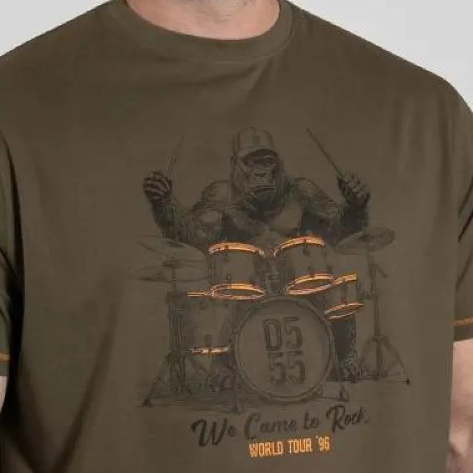 D555 Stockton Herre T-shirt - Khaki