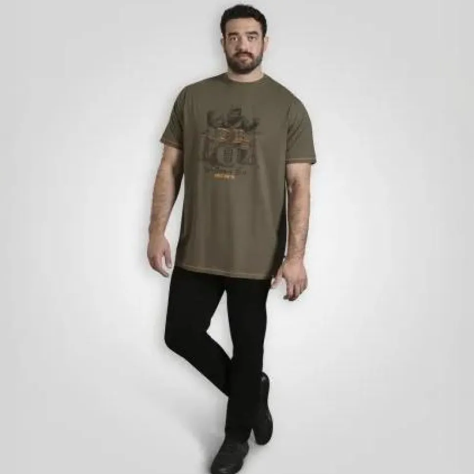 D555 Stockton Herre T-shirt - Khaki