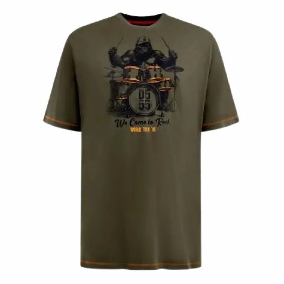 D555 Stockton Herre T-shirt - Khaki