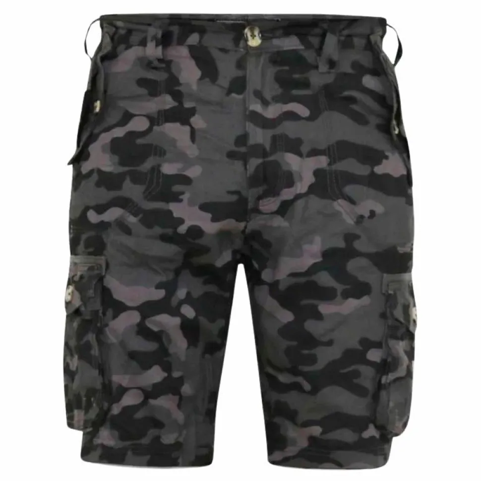 D555 Zavier Herre Shorts Plus Size - Black camo