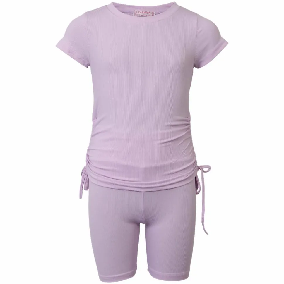 Fashion Pige Shortssæt - Purple