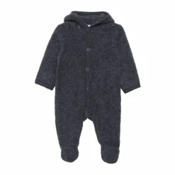 Fixoni Baby Heldragt i merinould - Dark Grey Melange
