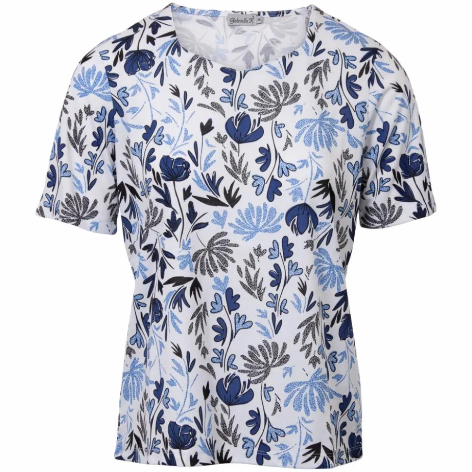 Gabriella K. Dame T-shirt - Azure Comb
