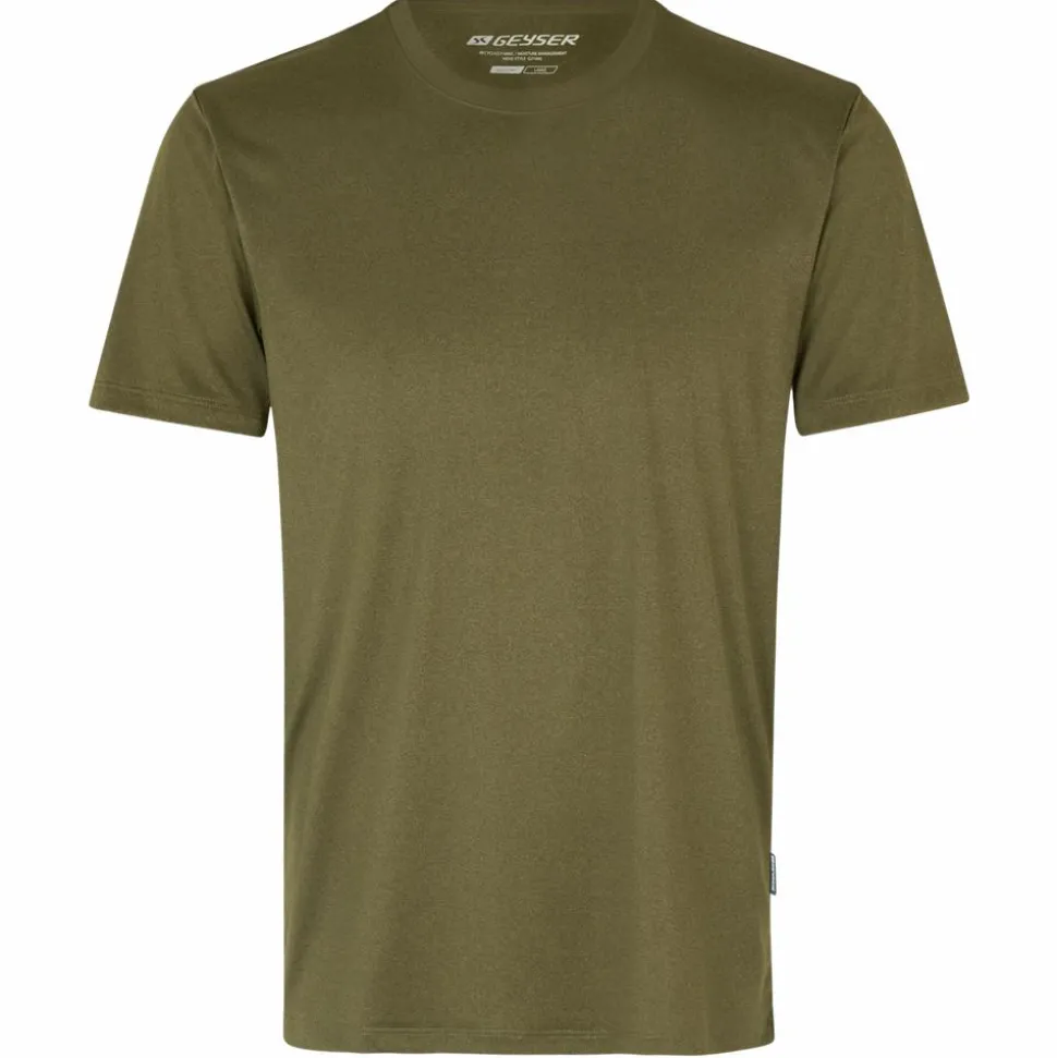 GEYSER by ID Essential Herre Trænings t-shirt - Oliven