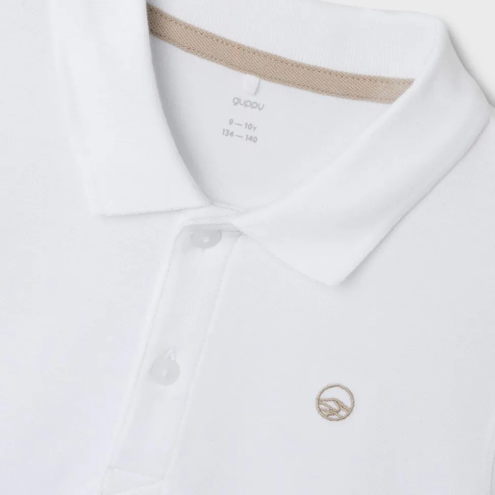 Guppy Hefner Børne Polo - Bright White