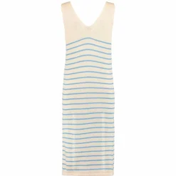 Hailys Dame Kjole - Beige Stripe