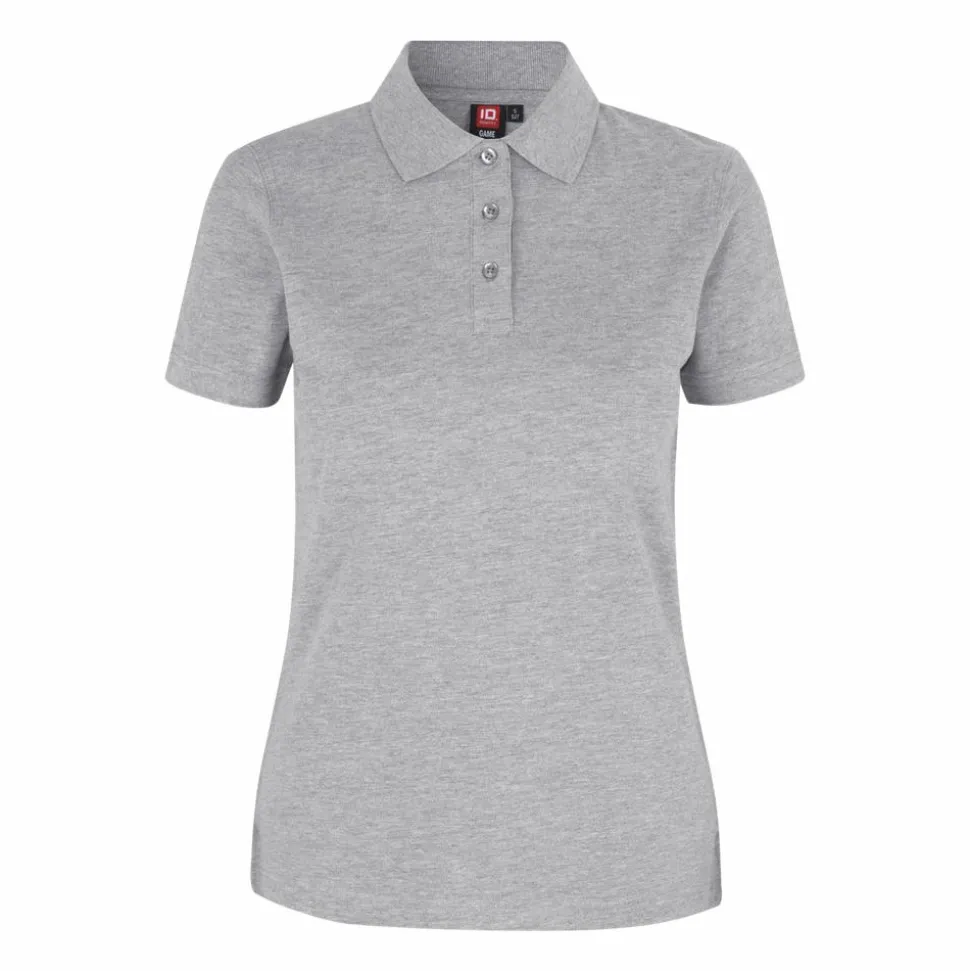 ID Dame Polo - Grå Melange