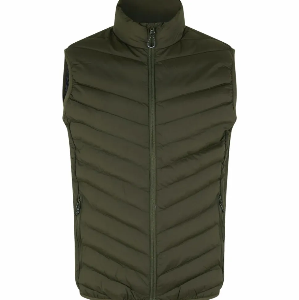 ID Herre Vest m. stretch - Oliven
