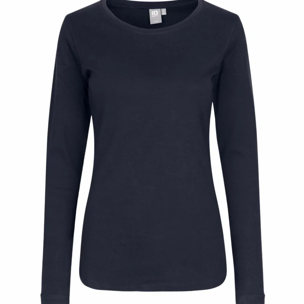 ID Interlock Dame Langærmet t-shirt - Navy