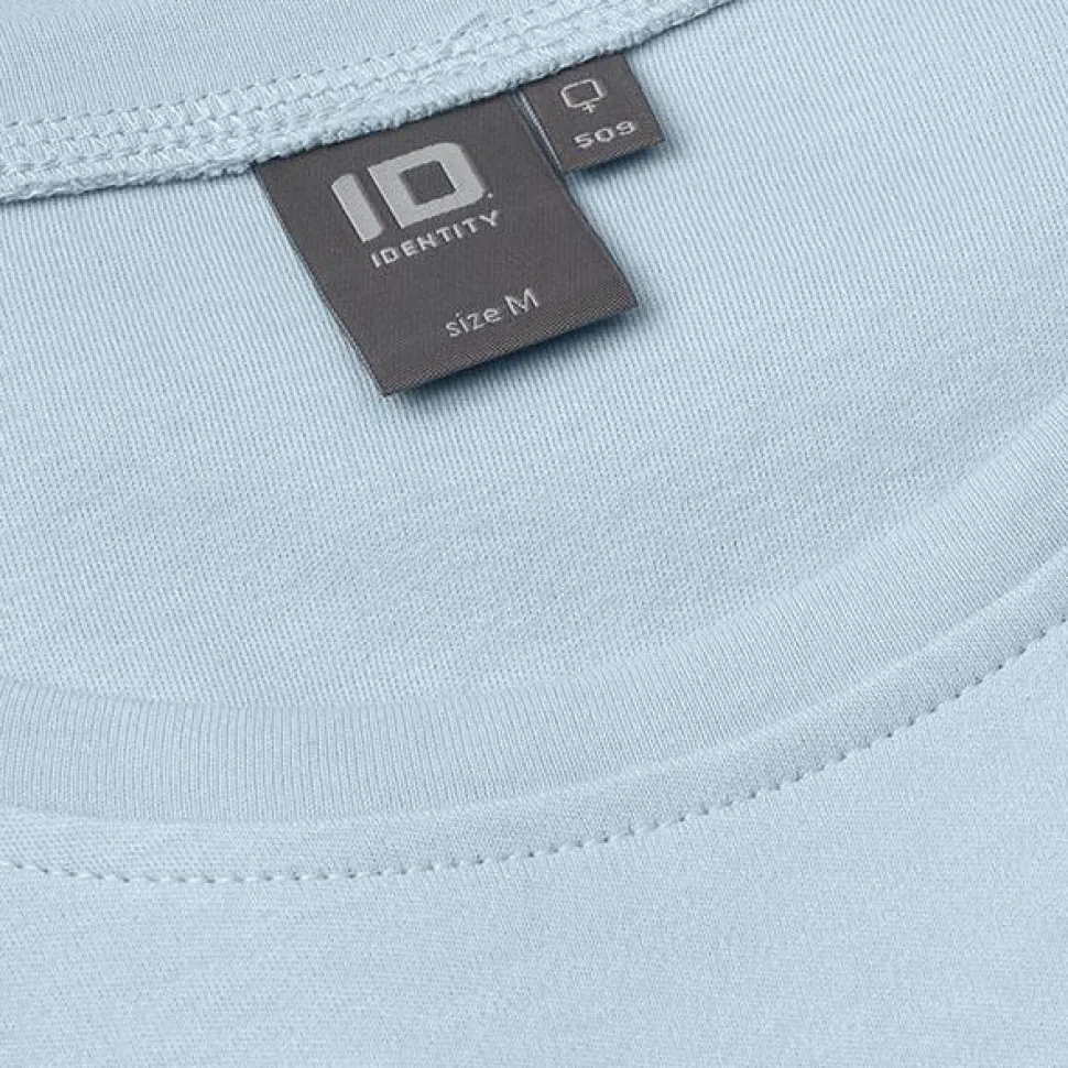 ID Interlock Dame Langærmet t-shirt - Lys Blå