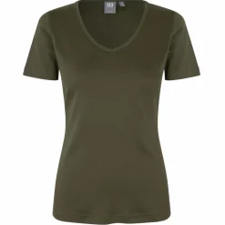 ID Interlock Dame T-shirt - Oliven