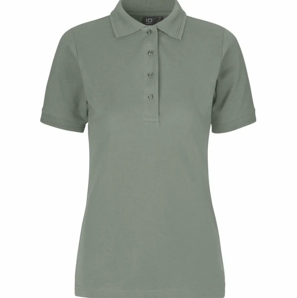 ID Pro Wear Dame Polo - Støvet Grøn