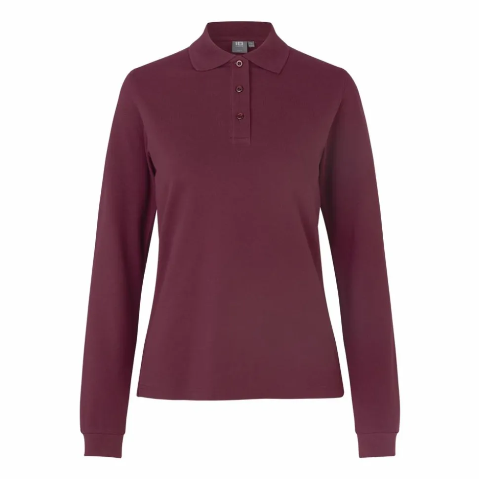 ID Stretch Dame Polo - Bordeaux