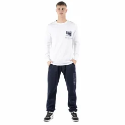 Marcus Ardy Herre Langærmet t-shirt - White