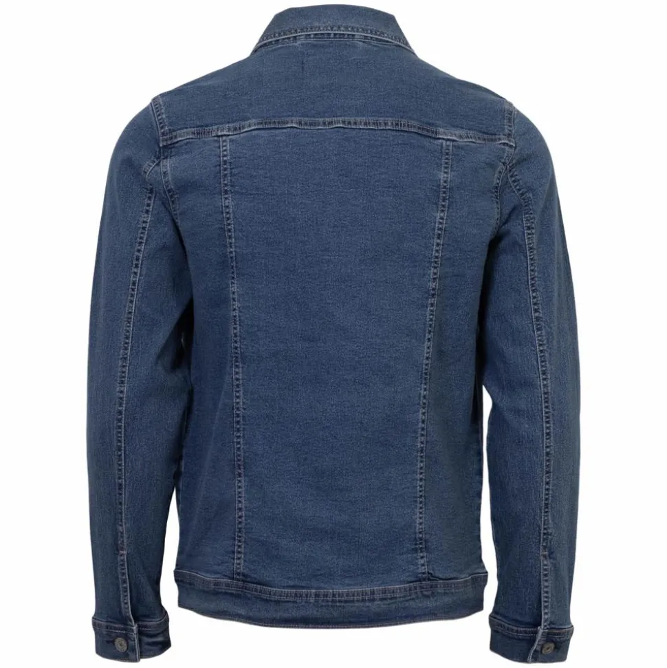 Marcus Cale Herre Denimjakke - Blue ink.