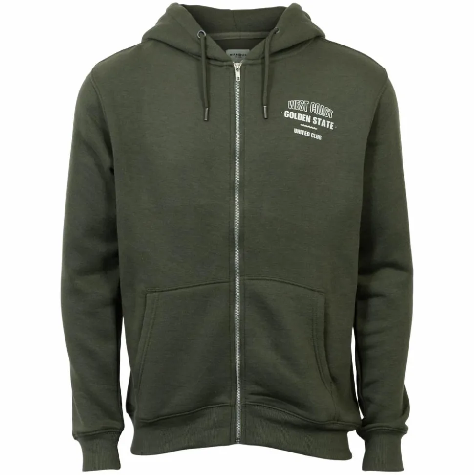Marcus Colin C Herre Cardigan - Beetle Green