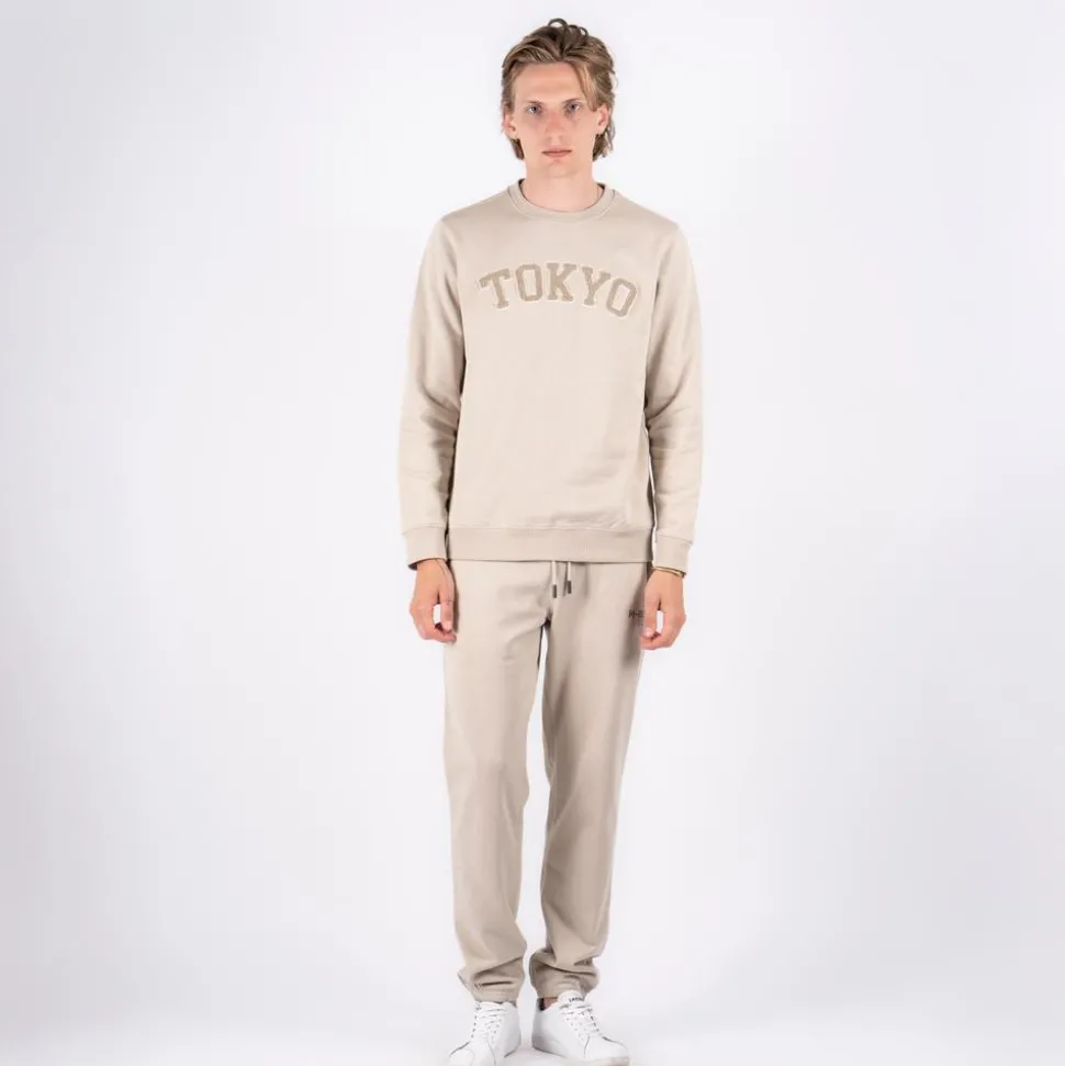 Marcus Colin Herre Sweatshirt - Bubbly beige