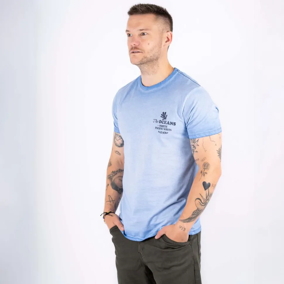 Marcus Jeb Herre T-shirt - Summer Blue