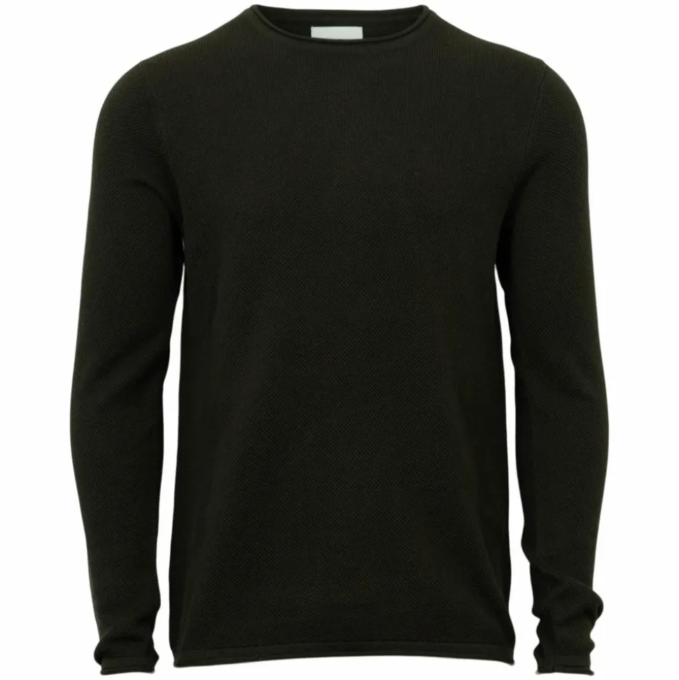 Marcus Langdon Herre Striktrøje - Olive Green Mix