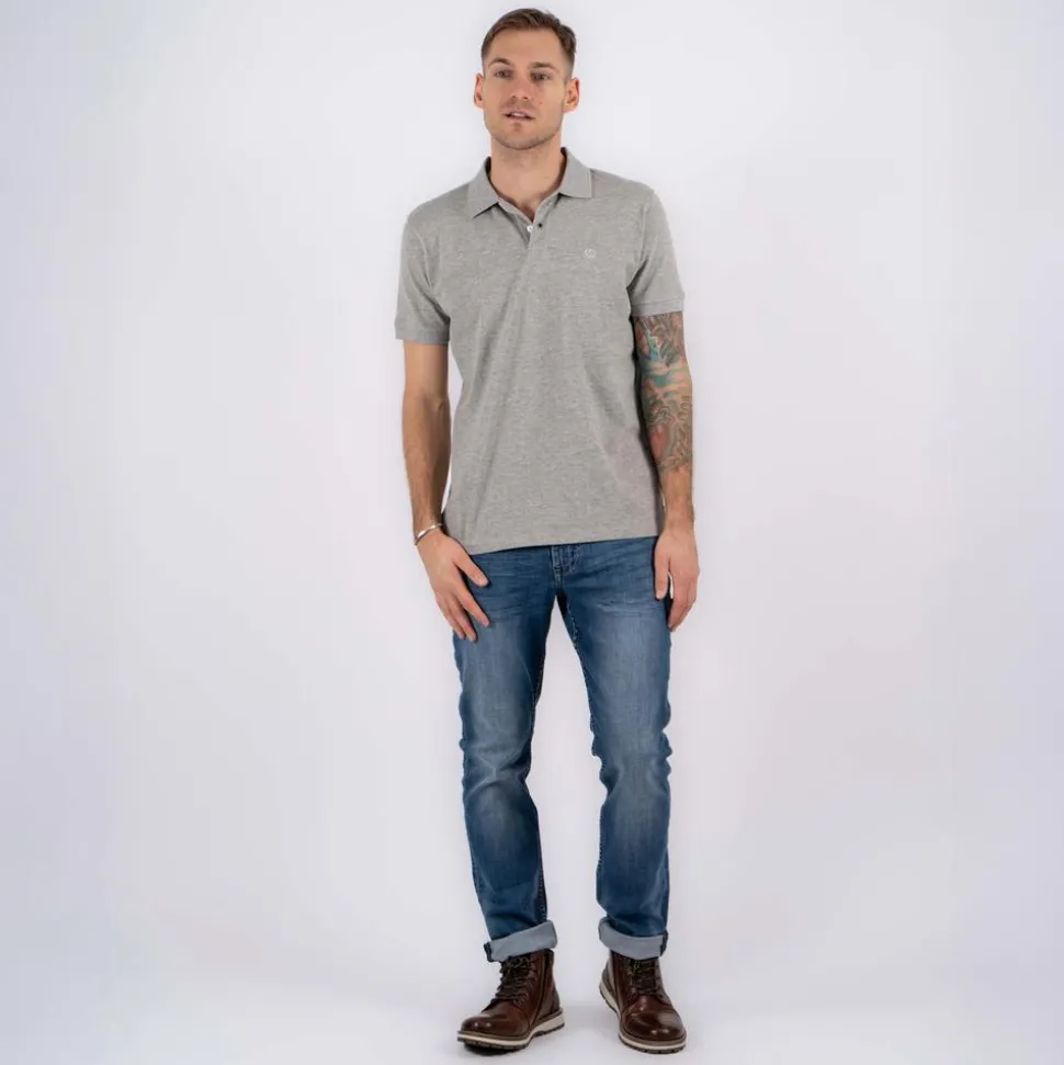 Marcus Tyler Herre Polo - Lt.grey mix