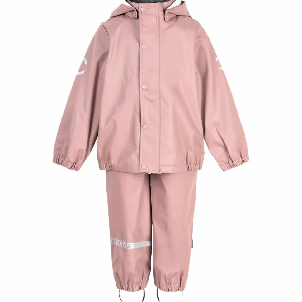 Mikk-line Pige Regnsæt - Adobe Rose
