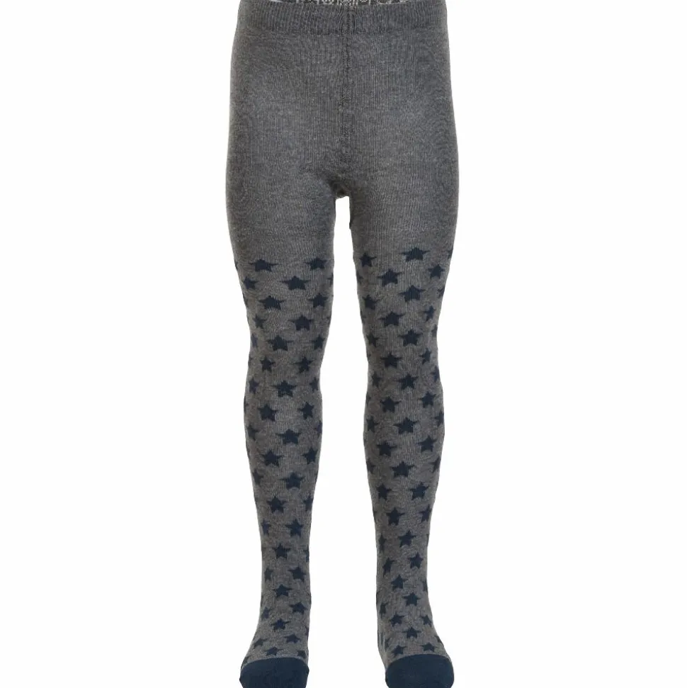 Minymo Børne Strømpebukser - Dark Grey Melange