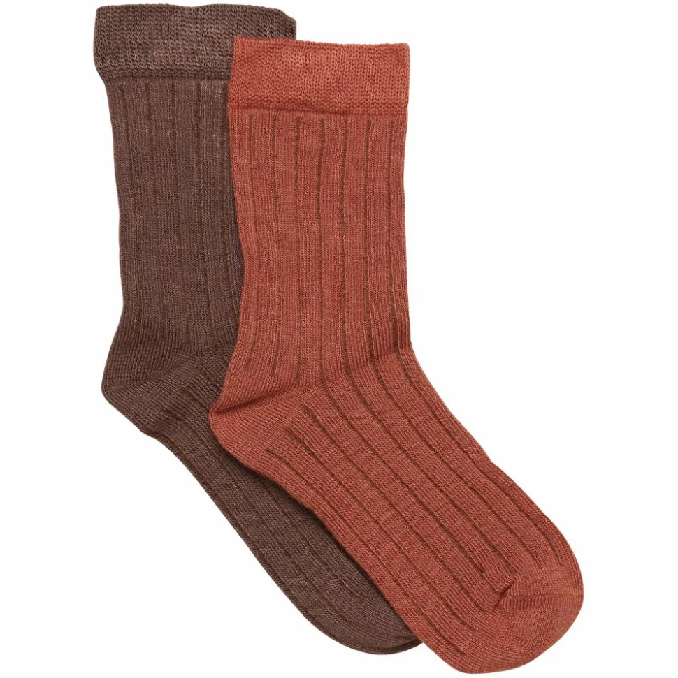 Minymo Børne Strømper - Cocoa Brown
