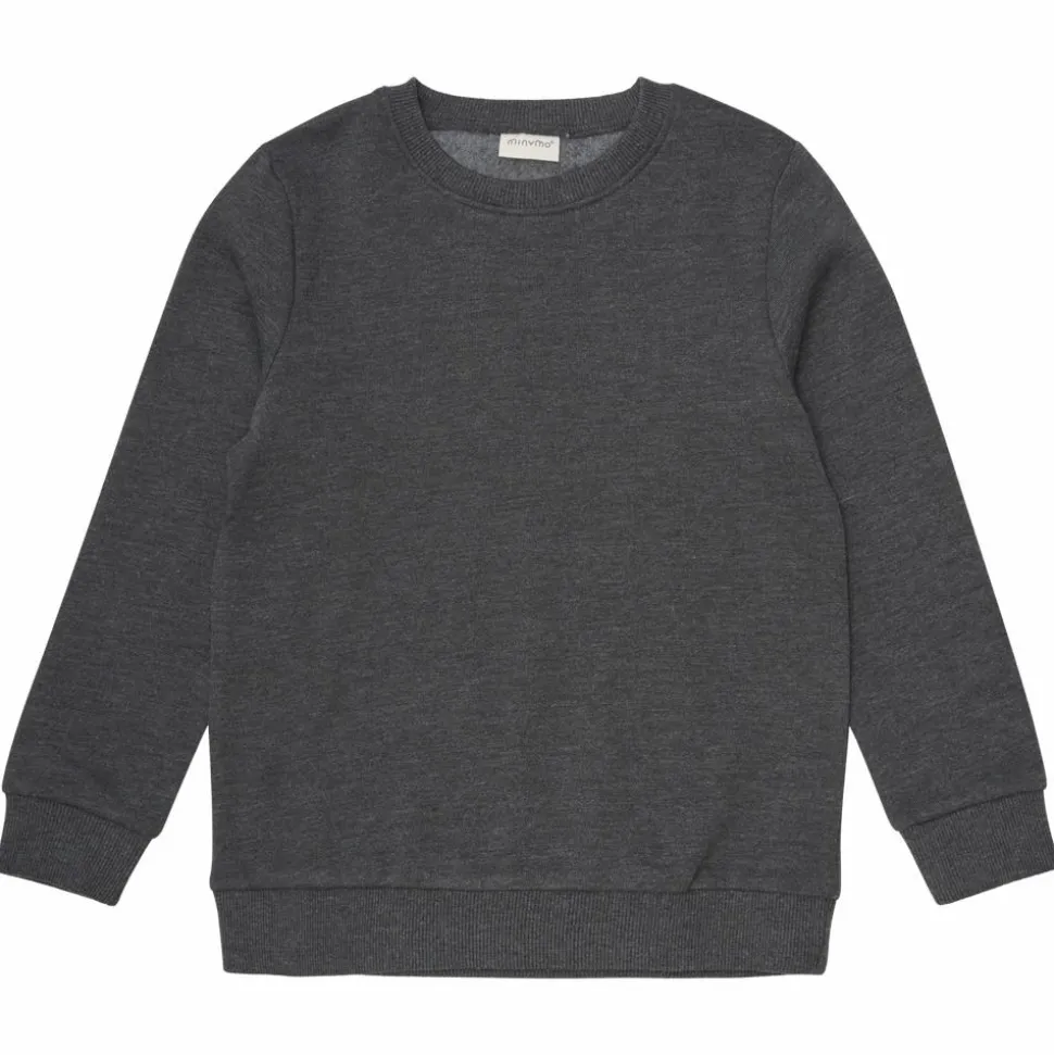 Minymo Børne Sweatsæt - Dark Grey Melange