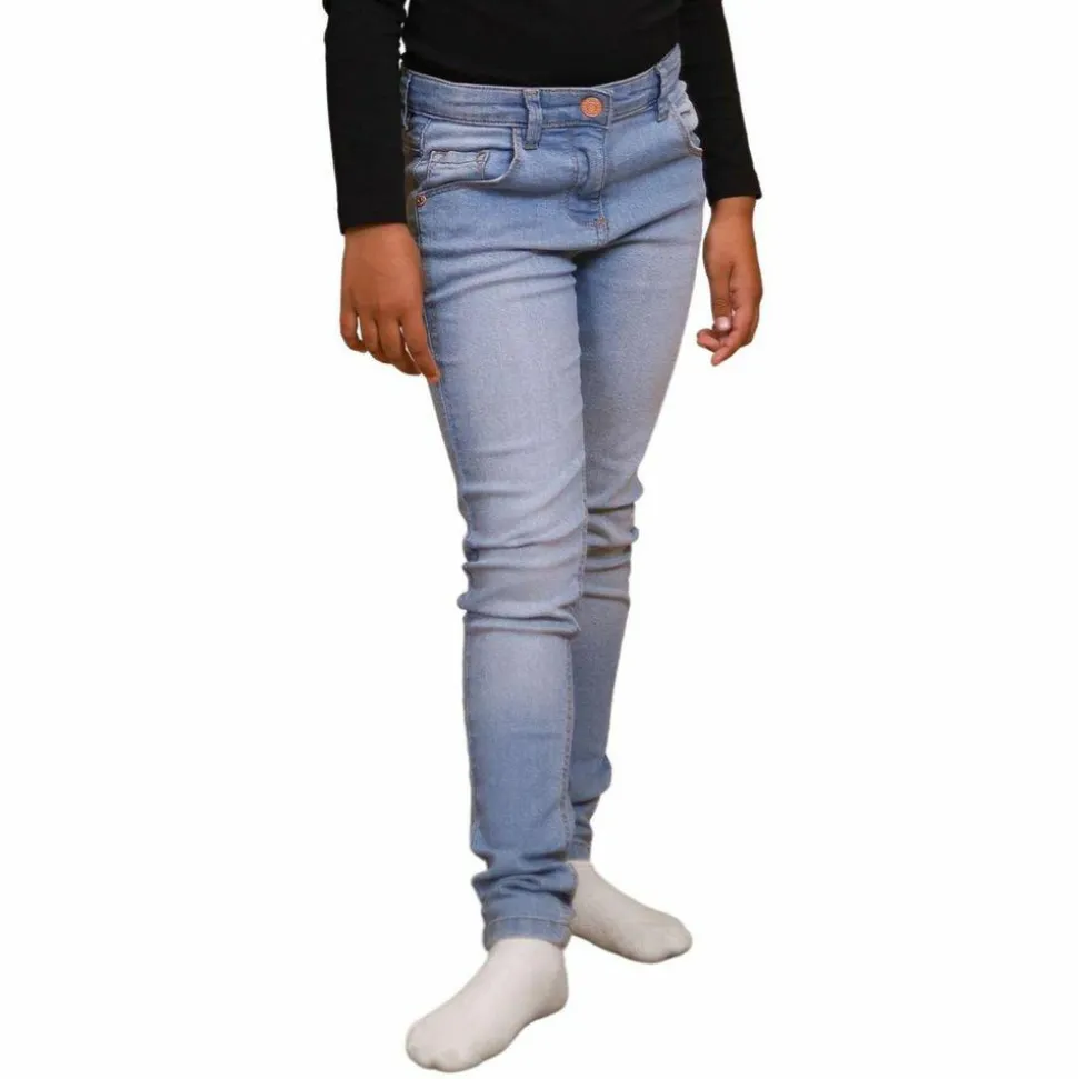 Minymo Pige Jeans i økologisk bomuld - Light Dusty Blue