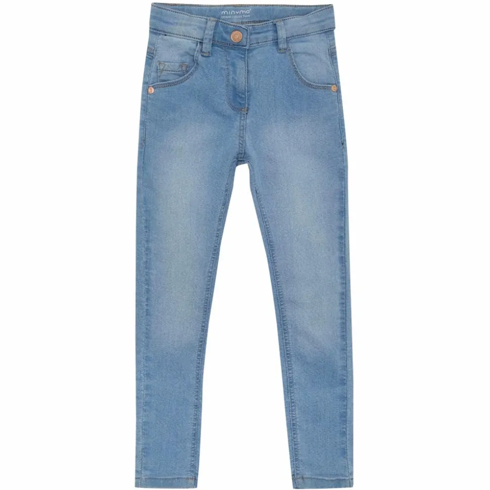 Minymo Pige Jeans i økologisk bomuld - Light Dusty Blue