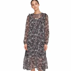 Noisy May Dame Kjole - Black/Abstract