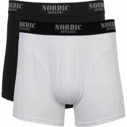 Nordic Apparel Balder Herre Tights i bambus - Black/White