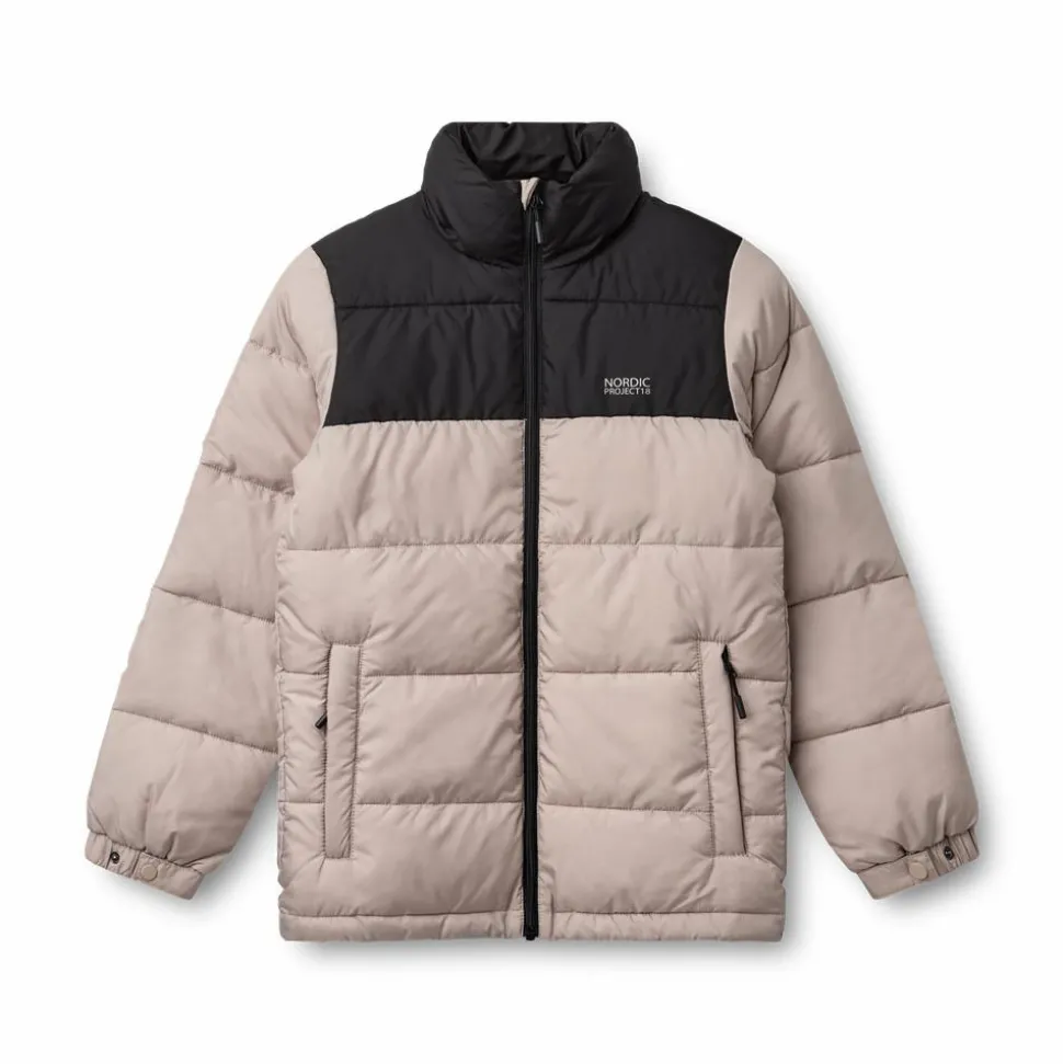 Nordic Project 18 Fjord Børne Vinterjakke - DESERT TAUPE