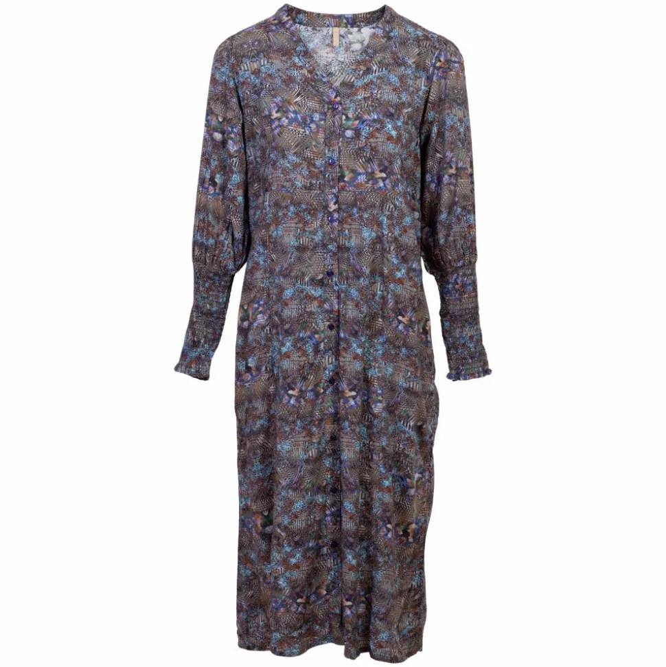 Ofelia Dame Kjole - Blue Combi