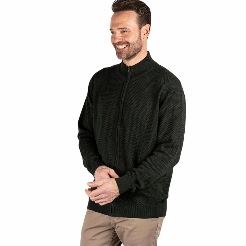 Pre End Howard Herre Cardigan - Forest Green